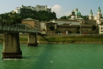 Salzach river and Salzburg